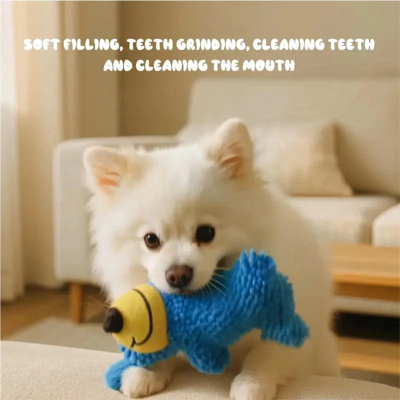 Teething Fun Plush Dog Toys