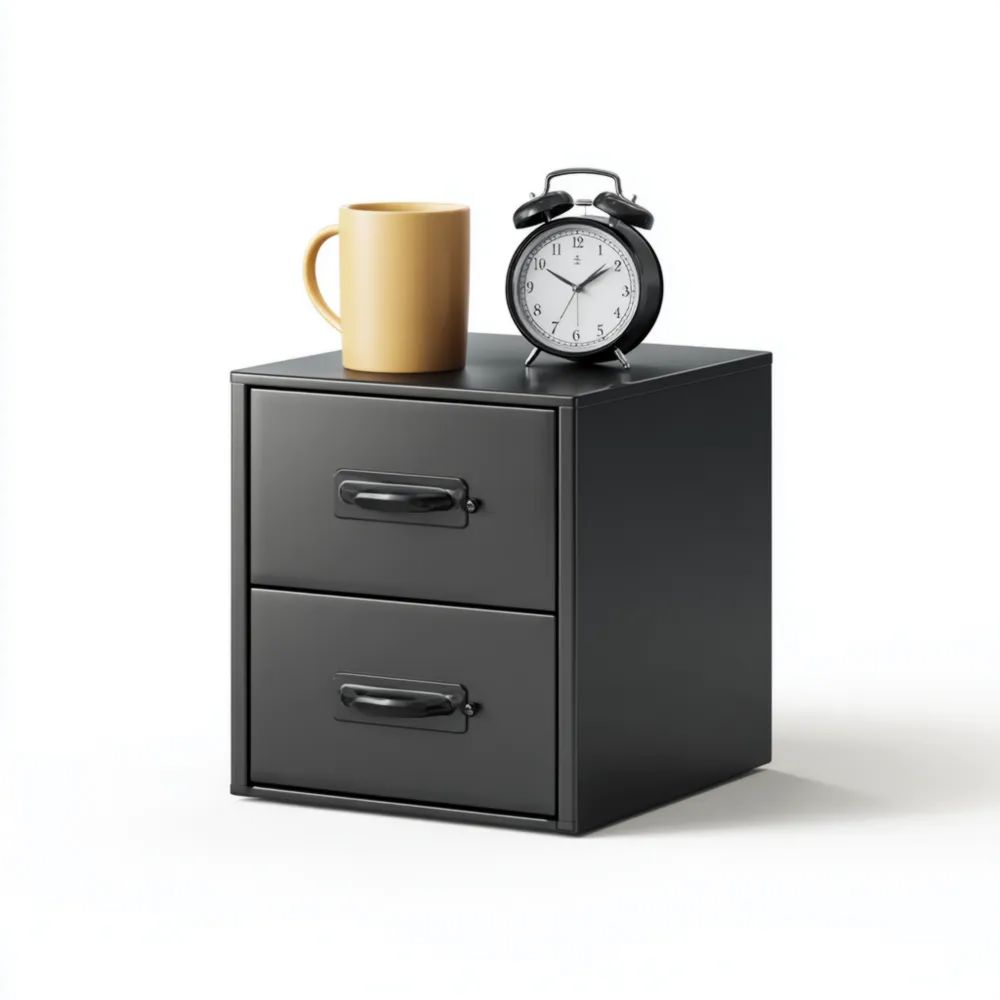 Mobile archivio acciaio Nero 20x25x30 cm