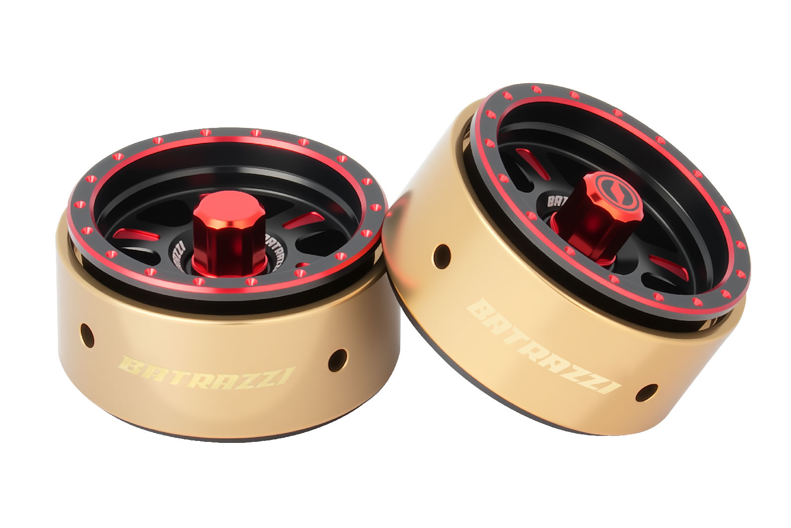 BATRAZZI Aluminum 1.2” Rogue Beadlock Wheels Black (4pcs)
