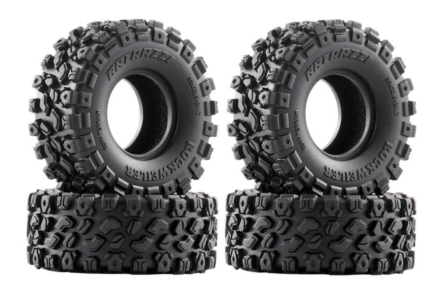 Batrazzi 53*21.7mm Rockweiler 0.9” R/T Tires (4pcs) – FMS Hobby