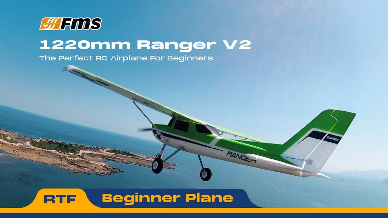 1220mm Ranger V2 RC Airplane | Reflex V3 & 3m STOL – FMS Hobby