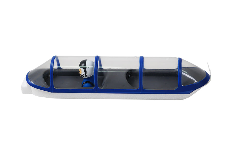 1200mm CJ6 V2 cockpit model with pilot figure and clear canopy