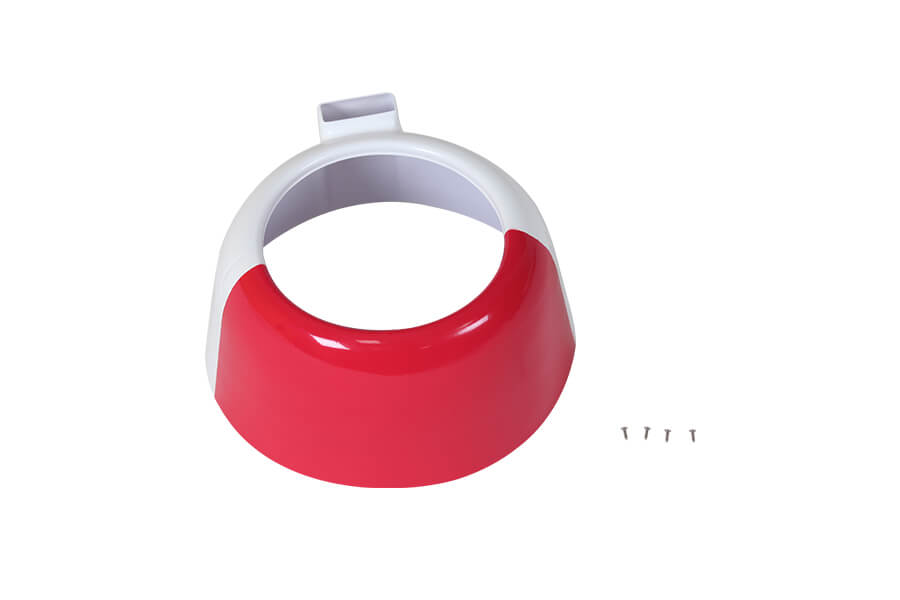 2000mm Beaver V2 RC model cowl in red and white, with screws.