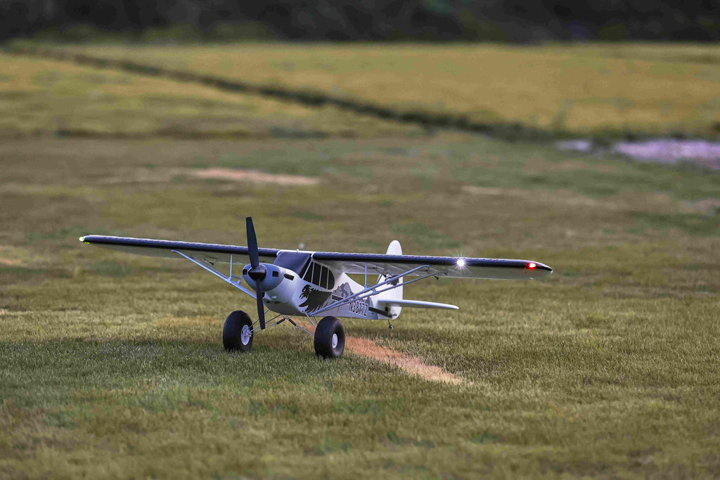 white RC aircraft showing professional decal finish