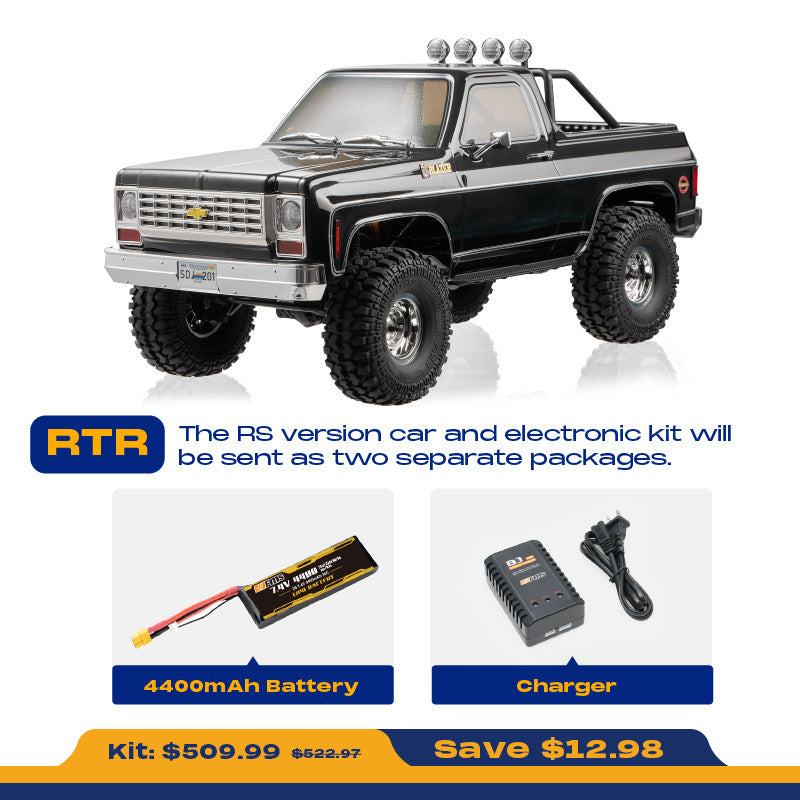 1:10 Chevrolet K5 Blazer RS FCX10 | RC Crawler Orange Black – FMS