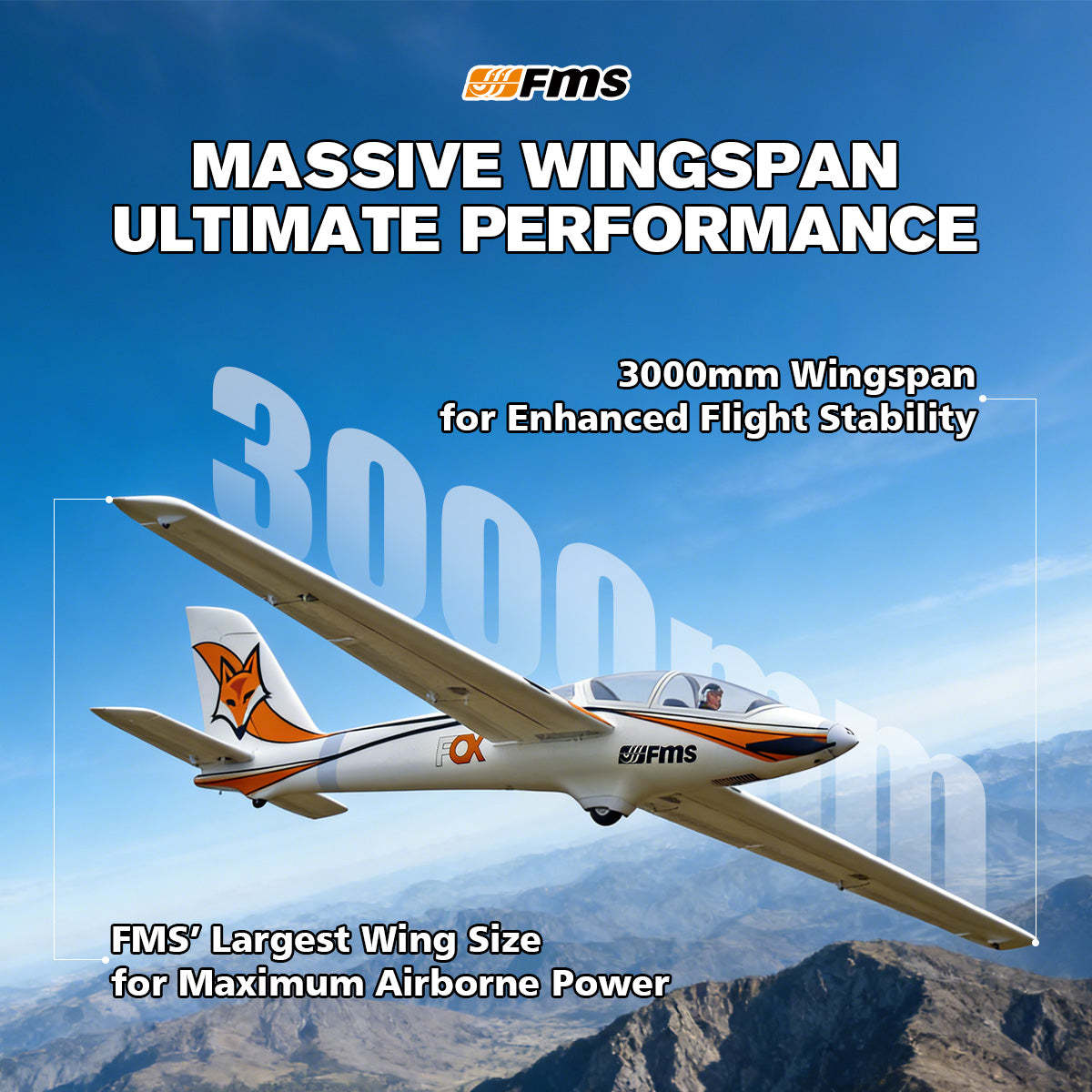 RC Gliders | High-Performance Remote Control Airplanes – FMS Hobby