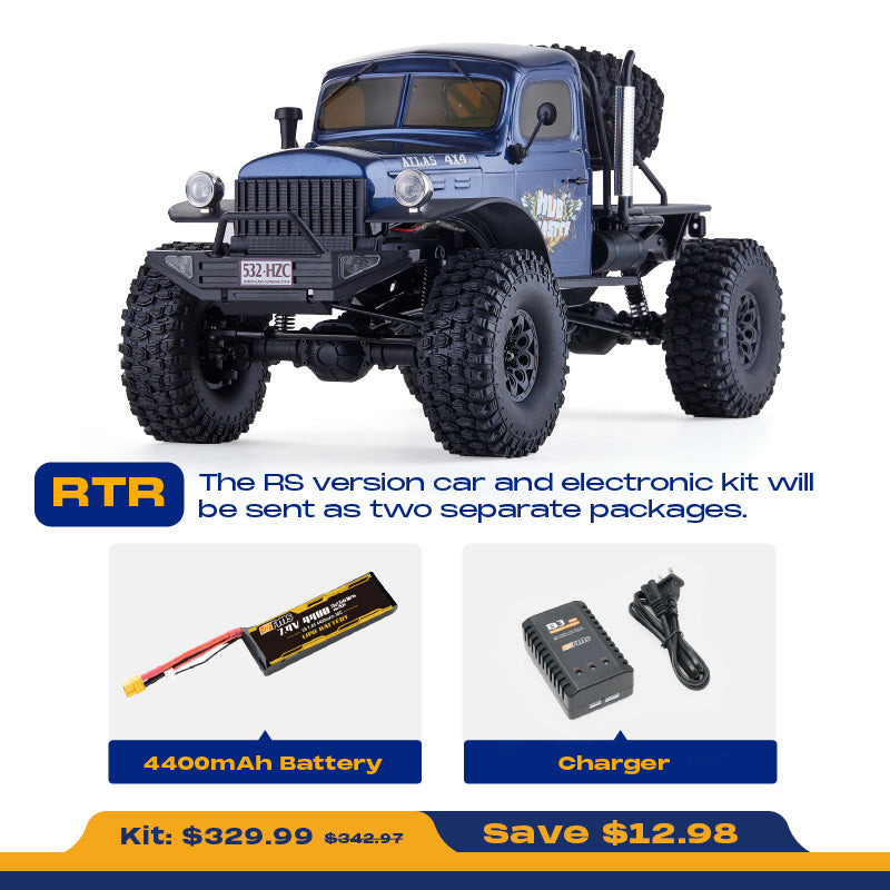1:10 4x4 Off-Road RC Truck | Metal Frame & 120mm Tires – FMS Hobby