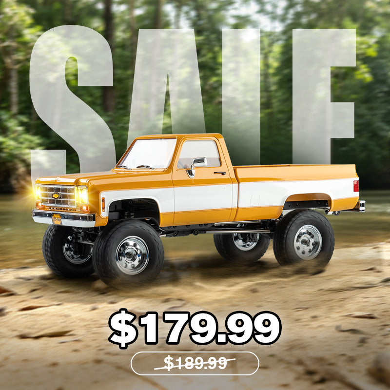 FCX18 Chevrolet K10 V2 | 1:18 Off-Road RC | Yellow & Red – FMS Hobby
