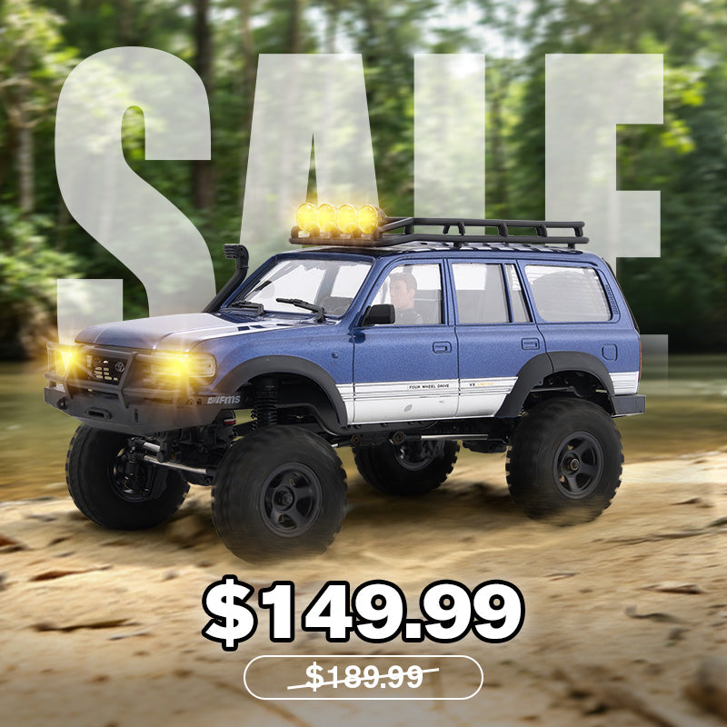 fms★1/18 TOYOTA LAND CRUISER LC80 V2★中古 1:18 LC80 RC Land Cruiser Crawler | 2-Speed & Lights – FMS Hobby