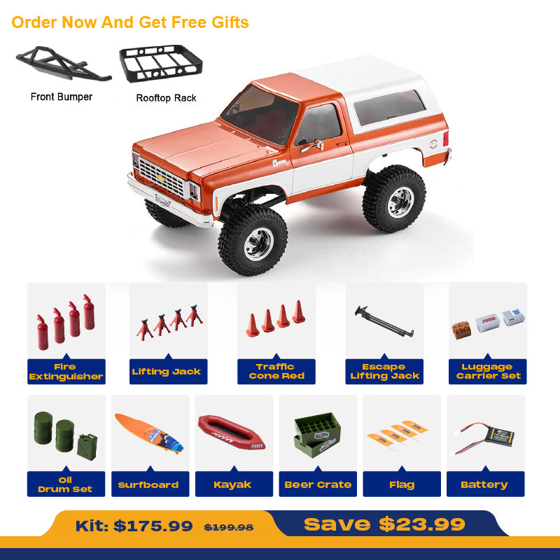 1:24 K5 Blazer RTR | Two-Speed Portal Axle Crawler – FMS Hobby