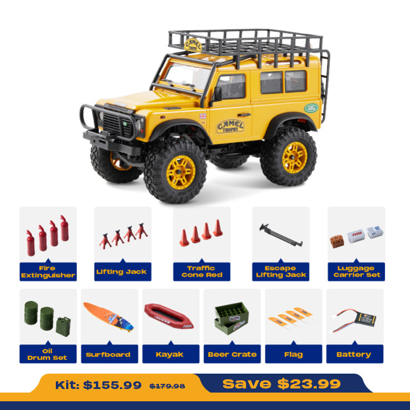 1/24 Land Rover RC | Camel Trophy | Realistic Adventure | FMS Hobby