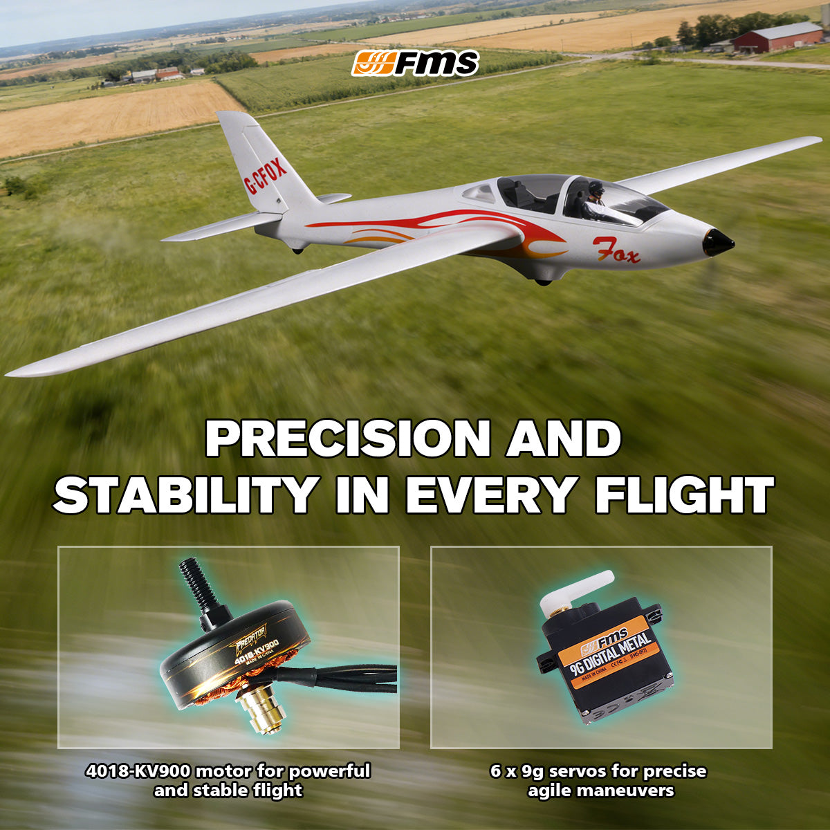 RC Gliders | High-Performance Remote Control Airplanes – FMS Hobby