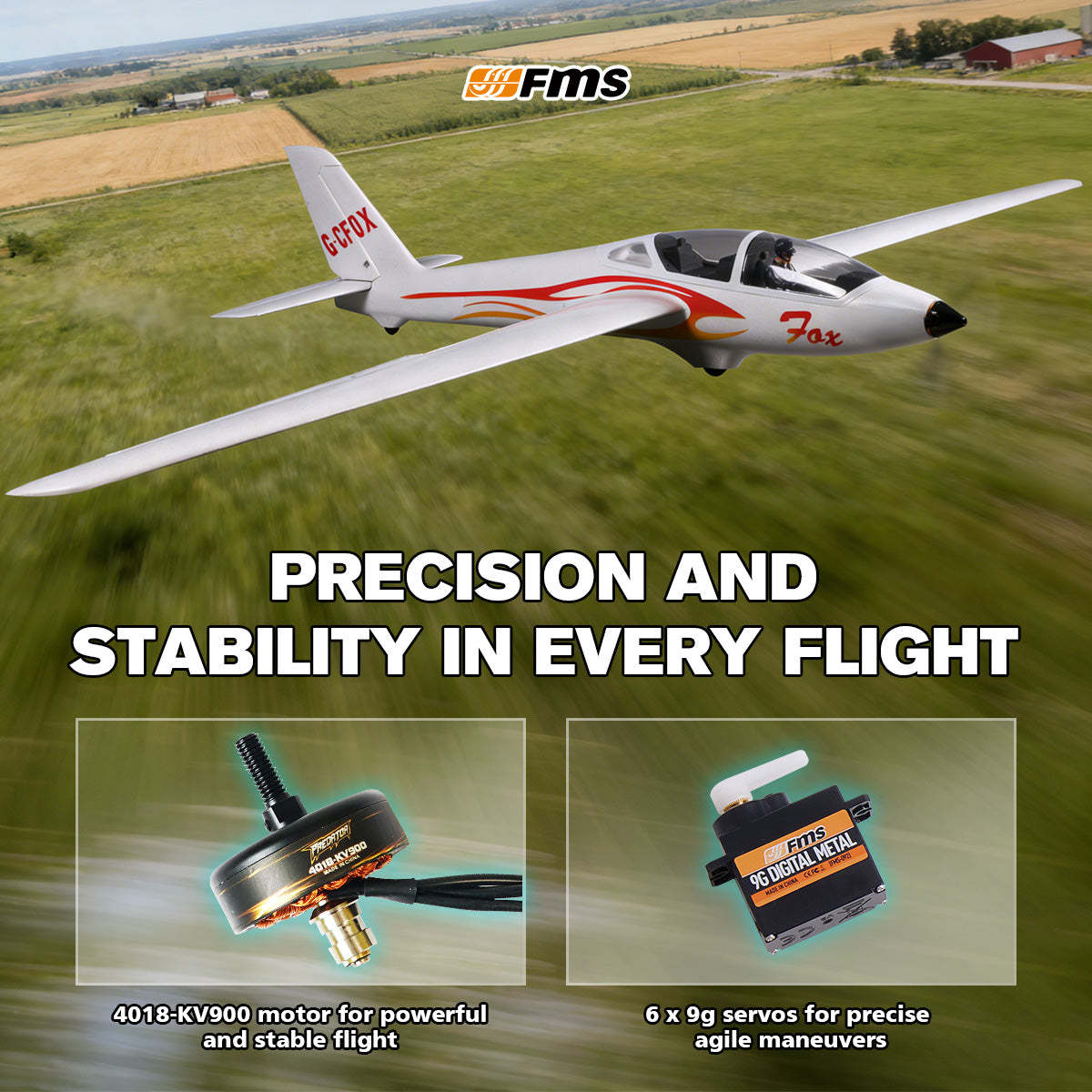 RC Gliders | High-Performance Remote Control Airplanes – FMS Hobby