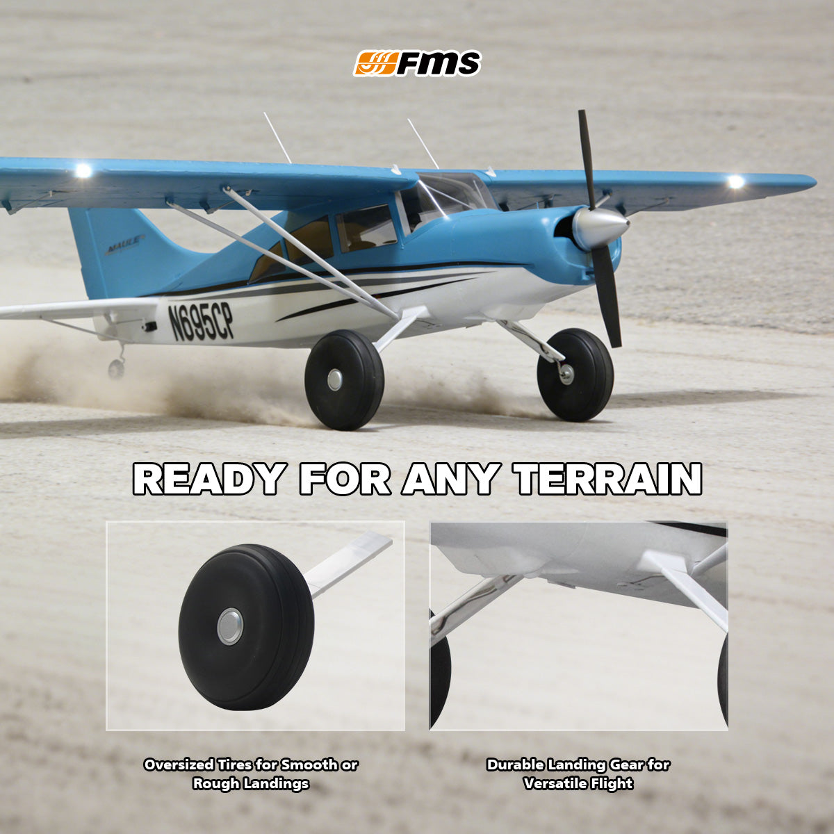 FMS 1500mm Maule with Floats RTF / PNP
