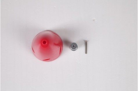 Red spinner for 1100mm PC-21 with metal screw