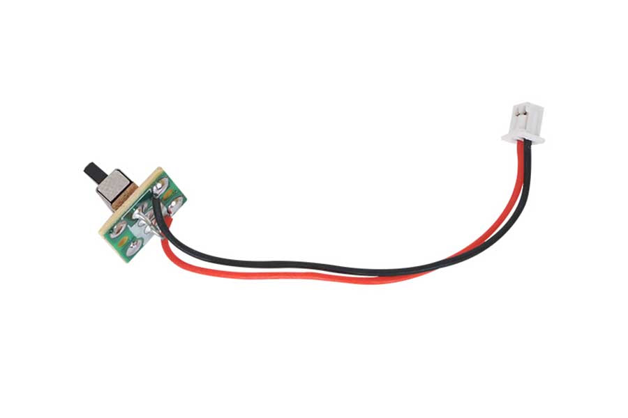 Electronic speed controller circuit for remote control models with connector and wires.