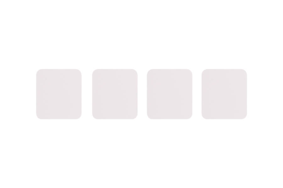 Four white servo covers for 2000mm Beaver V2 RC airplane