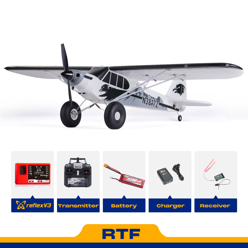 (未使用･未開封品)　Hyper Plane(ハイパープレーン) 1 PC-9 7z28pnb 1300mm PA-18 Super Cub | STOL RC Plane w/ Reflex V3 – FMS Hobby