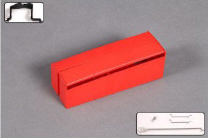 Red front landing gear cover for T-28D V4 Trojan RC model