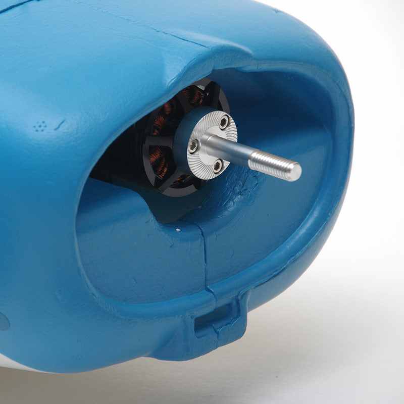 FMS 1500mm Maule brushless motor assembly in blue nose cone