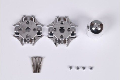 Chrome spinners and screws for 1500mm P-47 remote control airplane