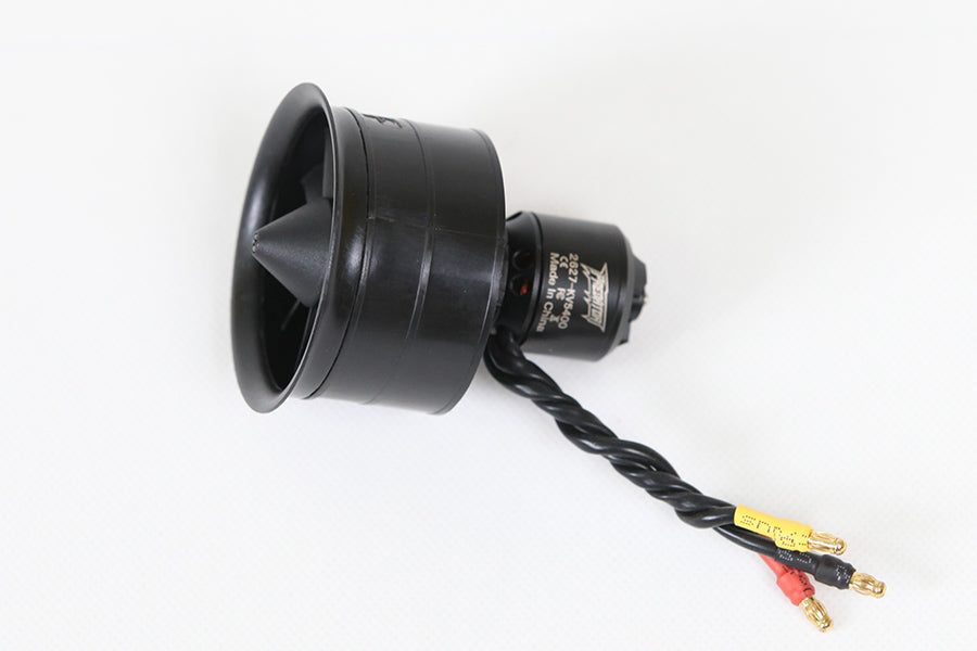 11-blade 50mm ducted fan and motor connectors for RC model planes