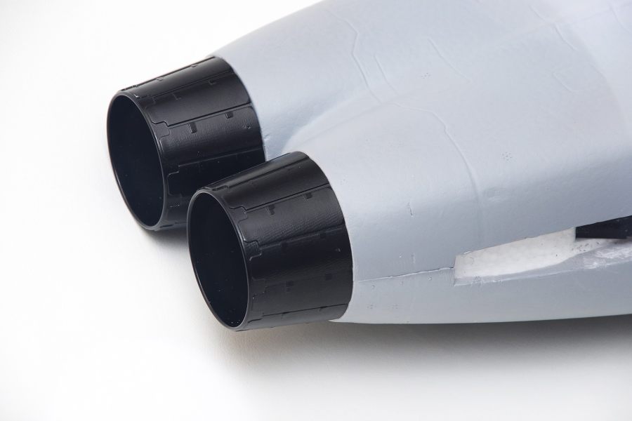 FMS F-18F V2 PNP twin jet exhaust detail