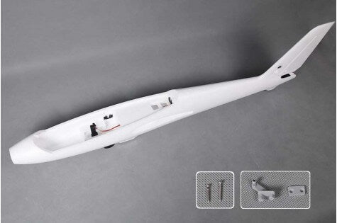 2300mm FOX RC airplane fuselage with parts and wiring details
