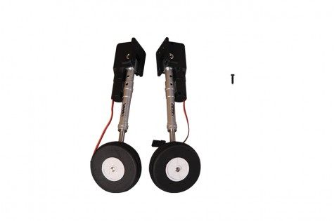 70MM F-16C CNC metal main landing gear system with wheels and screw