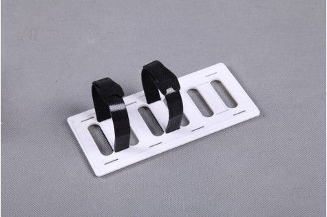 1400mm F3A battery tray with black straps for RC airplane battery securement