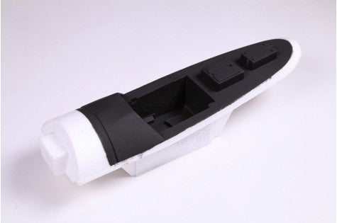 Foam hull for RC boat with space for electronics and battery installation