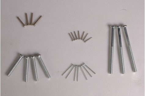 1700mm P-51D Red Tail screw set with silver and gold screws on white background.