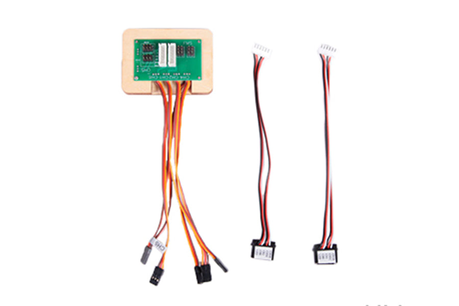 Multi-connector set for various RC aircraft models and accessories.