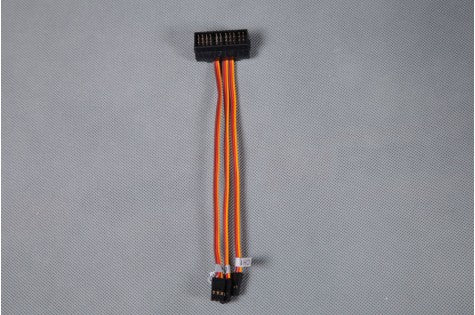 Multi-connector set for RC aircraft models with orange wires