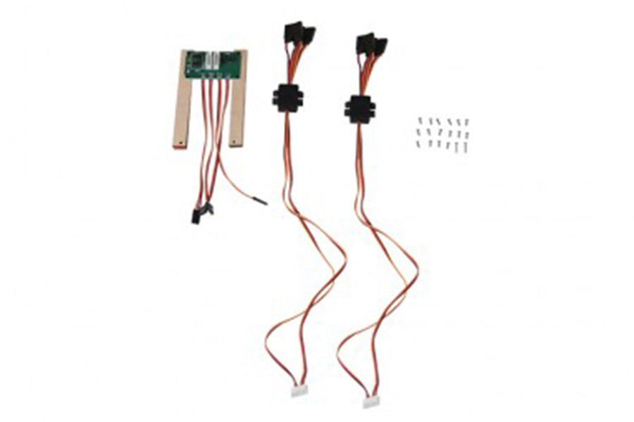 Multi-Connector Set for 70mm A-10 V2 with cable extensions and connector board.