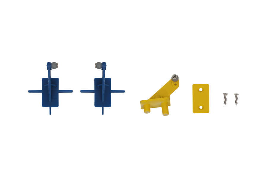 80mm Rafale control horns kit with screws and mounting accessories