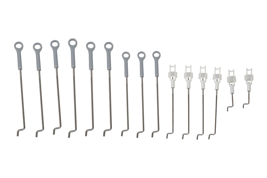 Linkage rods for RC models, various sizes and connectors