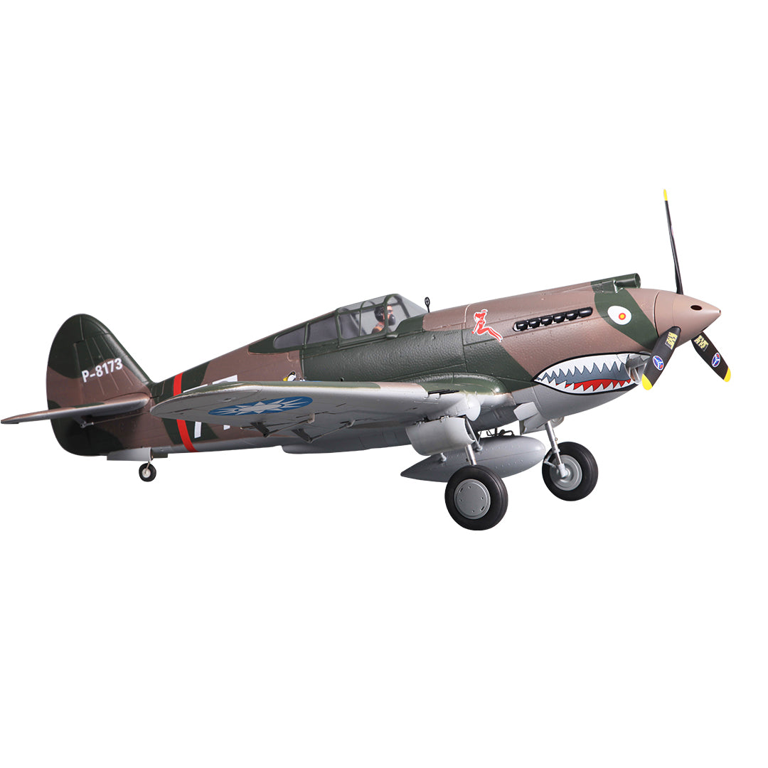 FMS 1400mm P-40B Warhawk Flying Tiger PNP model airplane with shark mouth detail
