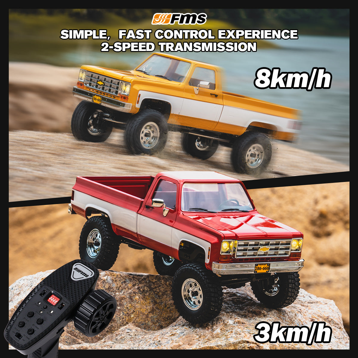 FMS 1:18 FCX18S Chevrolet K10 S V2 RTR