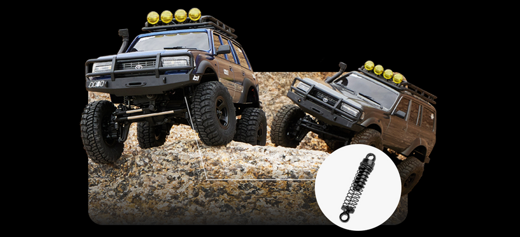 Off-road vehicles with modified suspension system