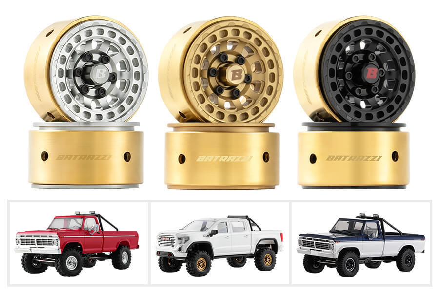 BATRAZZI Aluminum 1.0” Arachna Beadlock Wheels