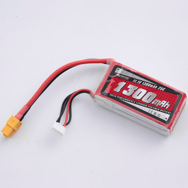 1300mAh 25C LiPo battery with XT60 plug for RC models
