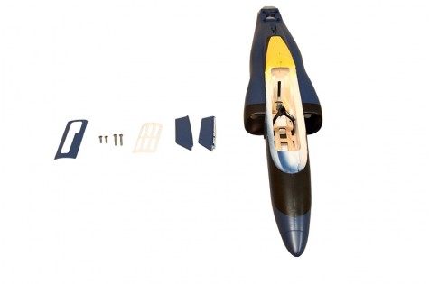 FMS 70MM Super Viper RC model fuselage with assembly parts