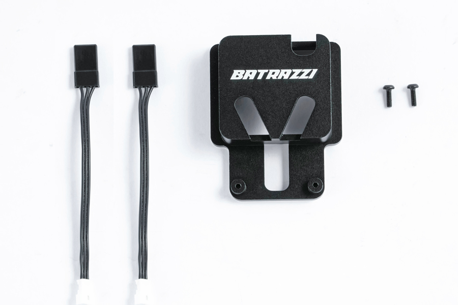 Batrazzi Aluminum Receiver Mount & Dupont Converter Cables for FMS Predator Brushless System (FCX18 LC80)