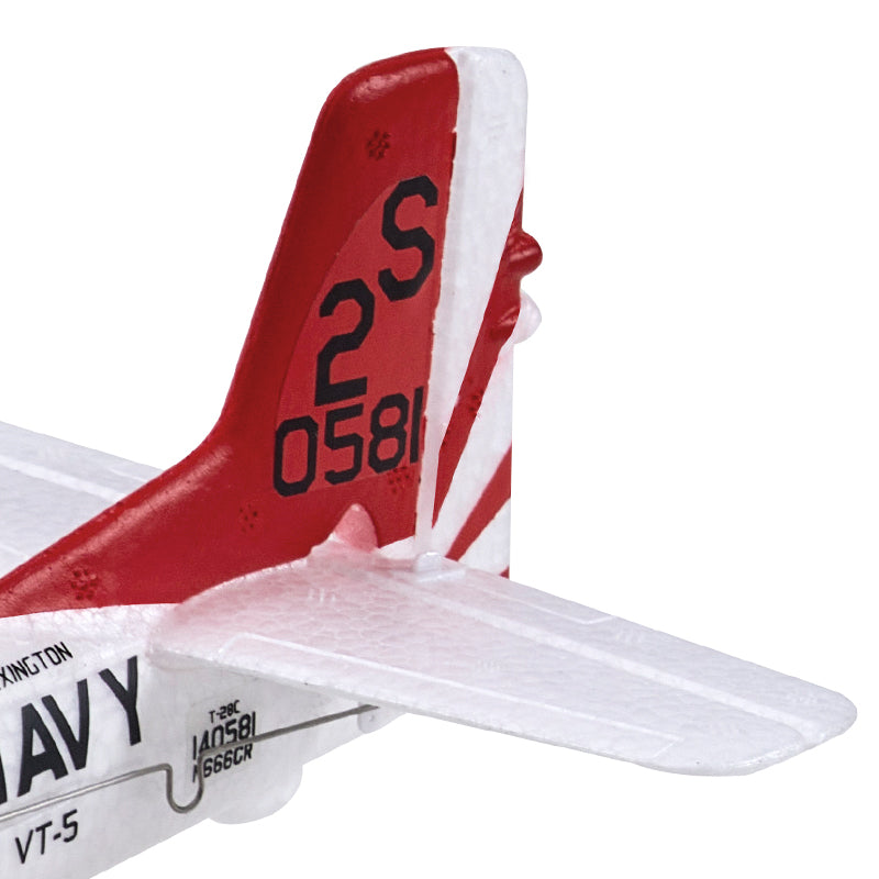 FMS 410mm T-28 Trojan RC plane tail with US Navy markings 'VT-5' and '2S 0581'