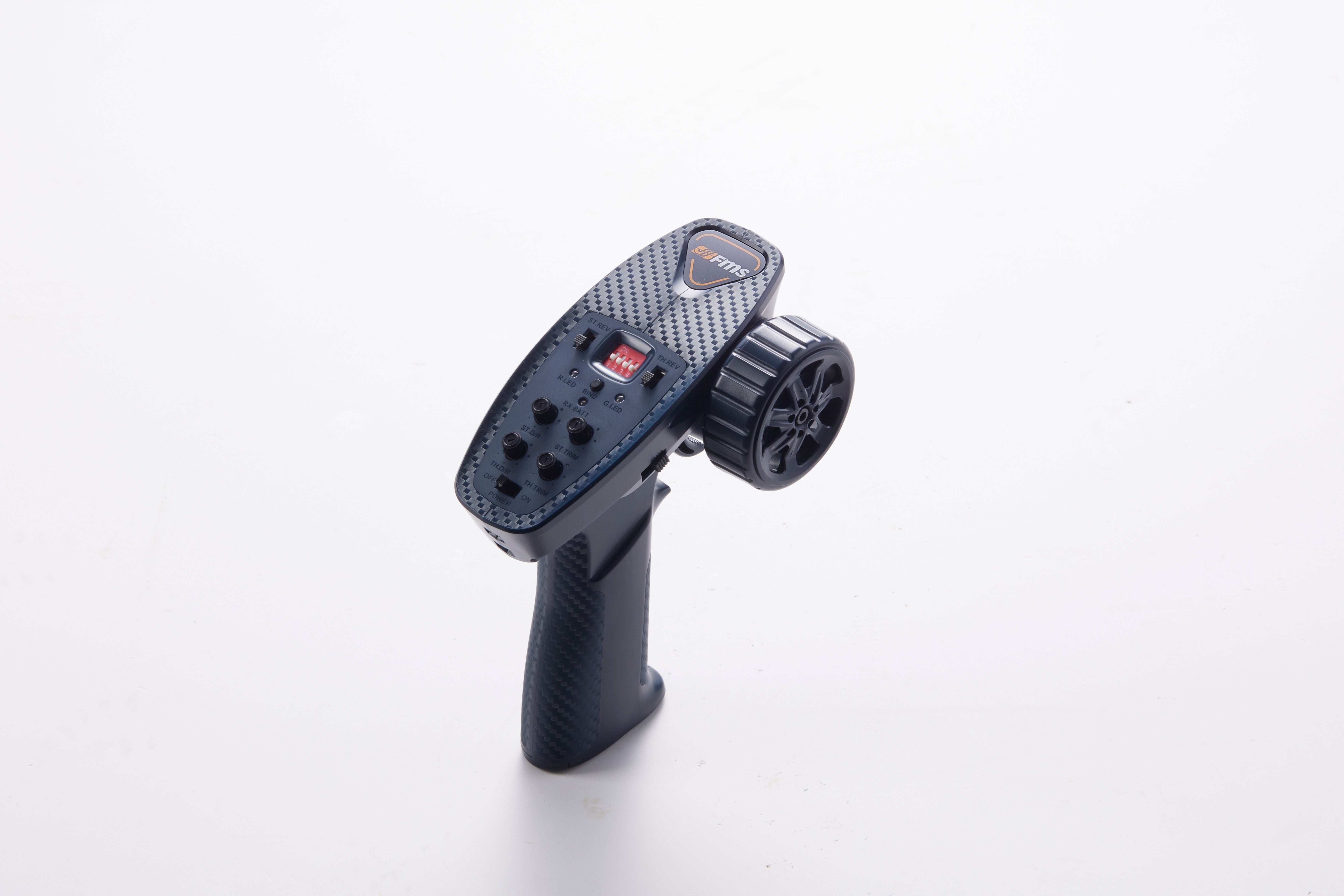 RC transmitter for remote control vehicles with control buttons