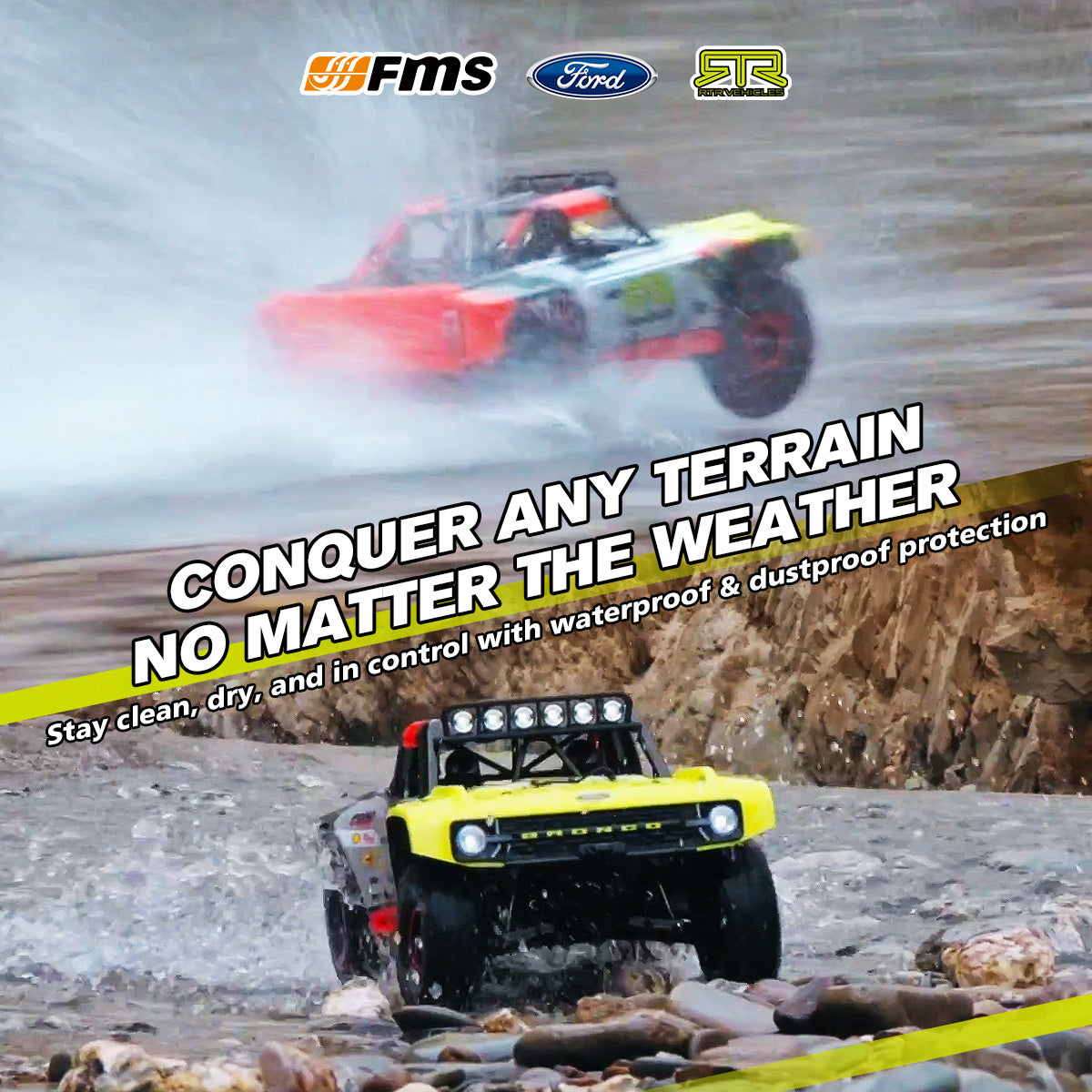 FMS 1:7 Ford Bronco RTR EB Brushless 4WD RS