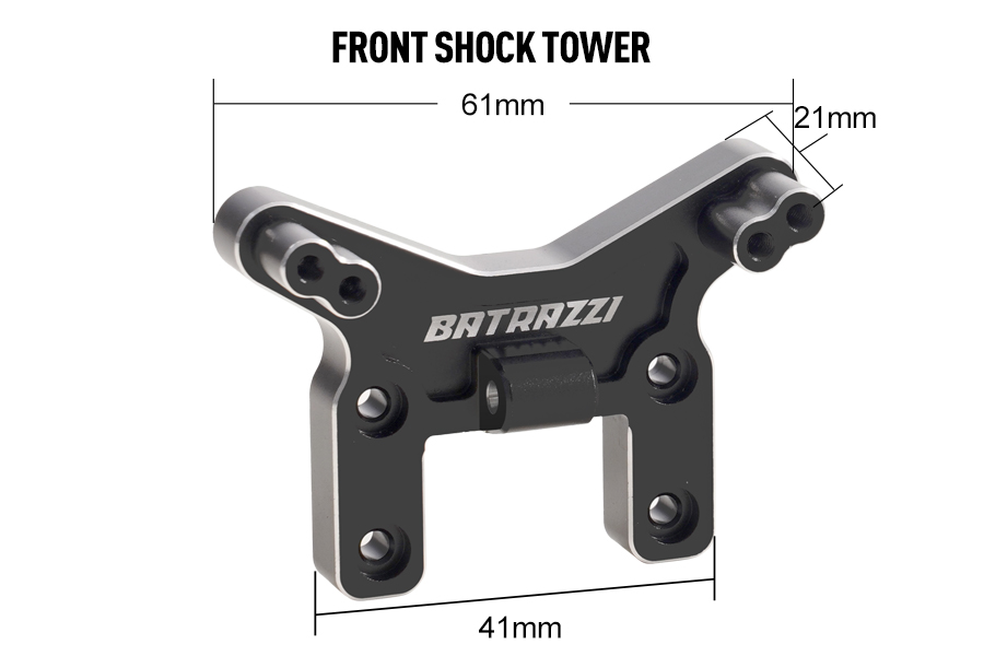 Batrazzi Aluminum Front and Rear Shock Tower Set for FMS 1:10 F100