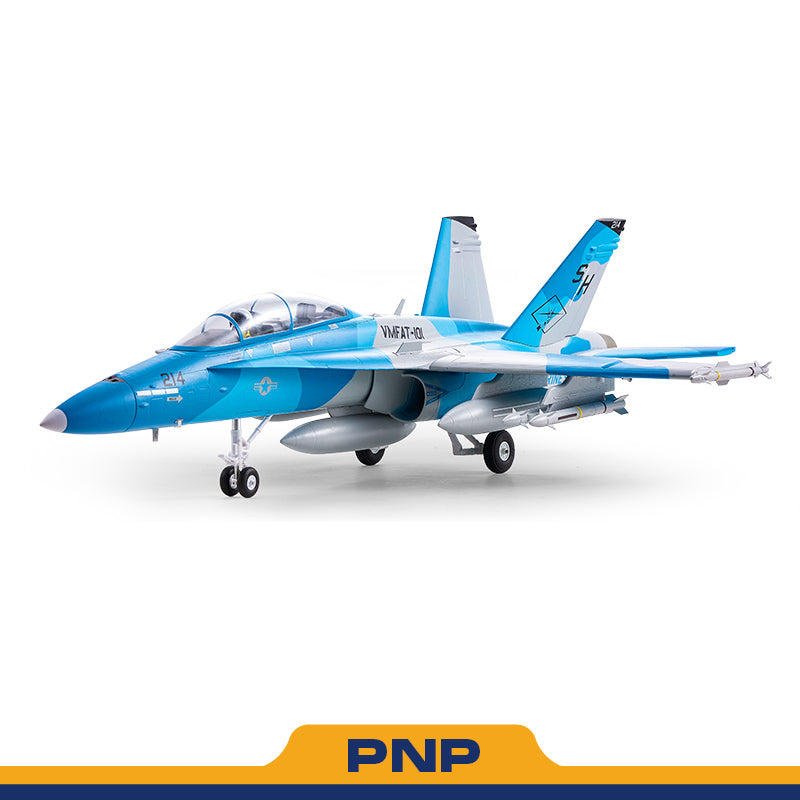 64mm F/A-18 Hornet EDF Jet | Blue Marine RC Plane PNP RTF – FMS Hobby