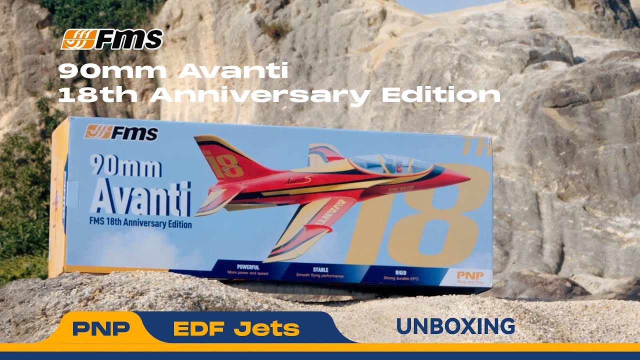 FMS EDF Jet 90mm Avanti PNP 18th Anniversary Edition